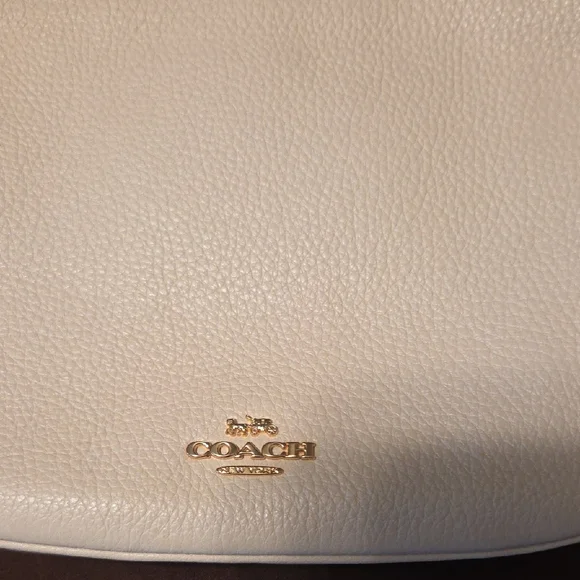 Coach Cream Leather Crossbody Bag BRAND NEW WITH TAGS - Picture 3 of 9